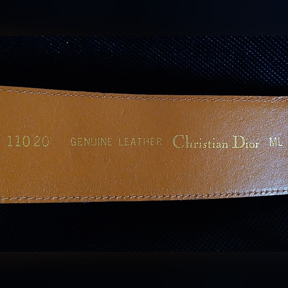 AUTHENTIC 11020 CHRISTIAN DIOR LEATHER & SNAKESKIN ORANGE BELT ML USA (NWOT) - Picture 10 of 10